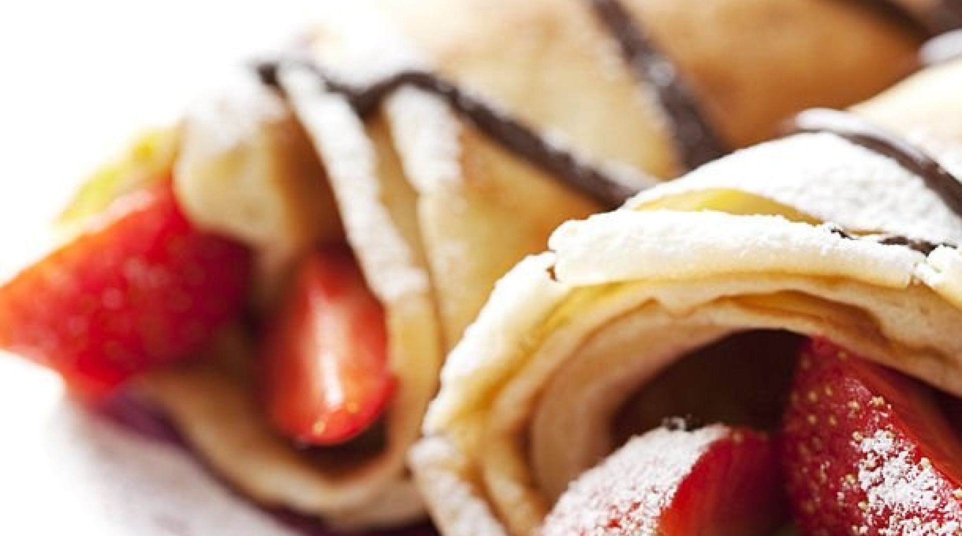 Palatschinken mit Erdbeeren
