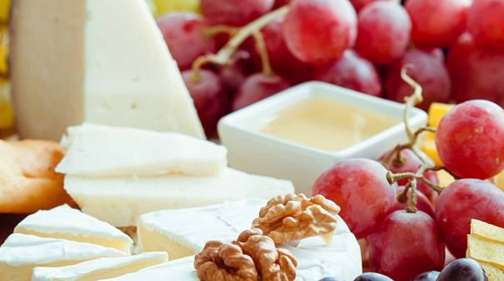 Käse mit Trauben